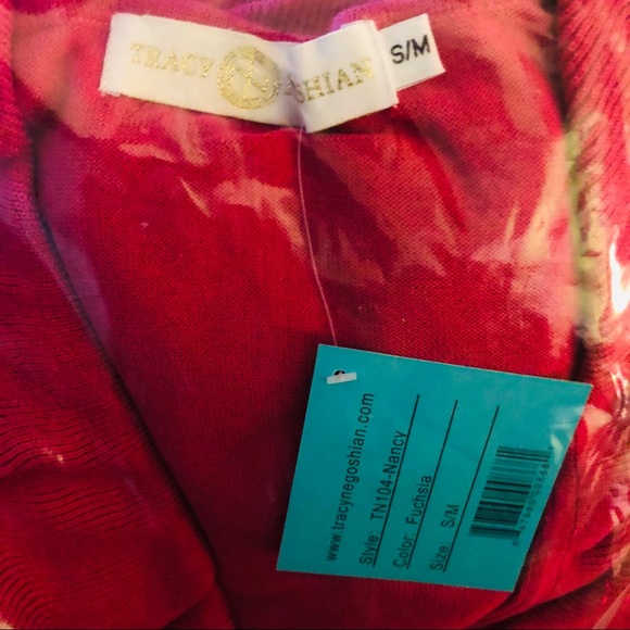 Boutique-Tracy Negoshian Nancy Fuchsia Cardigan - Picture 3 of 3